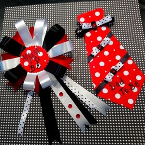 Baby Shower Mom-to-Be Corsage/FREE Dad-to-Be Tie